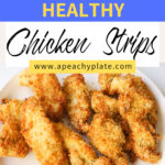 Plate with panko chicken strips
