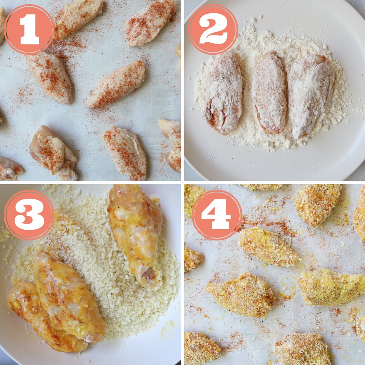 Steps to make chicken wings