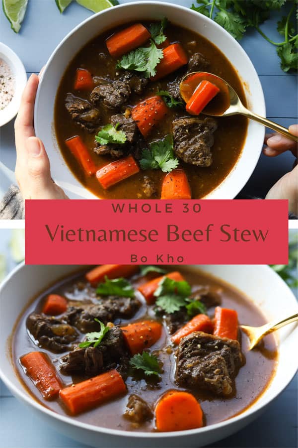 Whole30 Vietnamese Beef Stew - A Peachy Plate