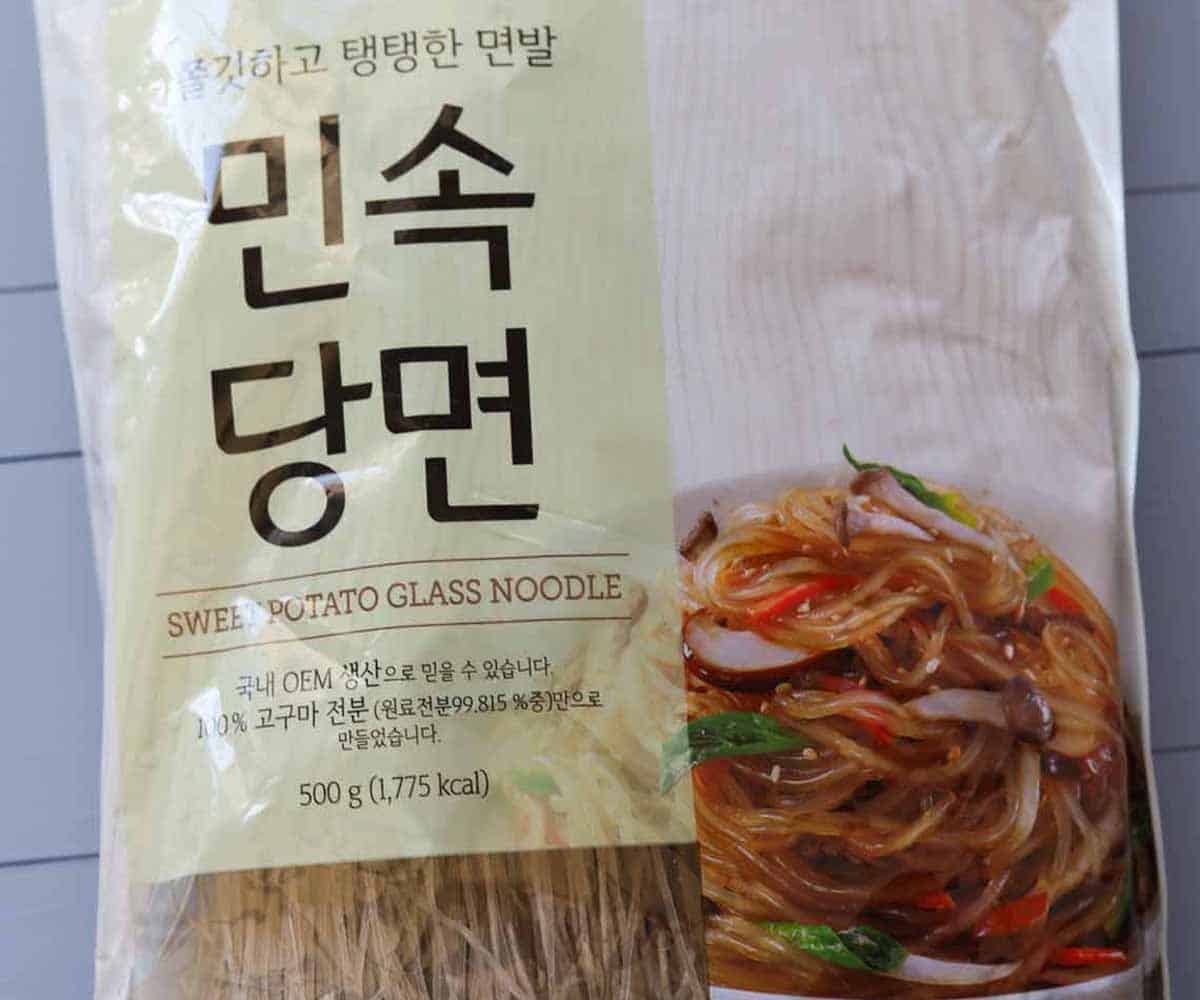 Image of bag of sweet potato glass noodles.