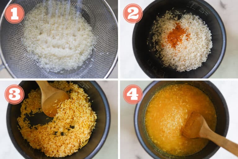 Easy Rice Cooker Turmeric (Yellow) Rice A Peachy Plate