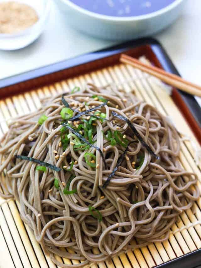 Cold Soba Noodles (Zaru Soba) with Dipping Sauce