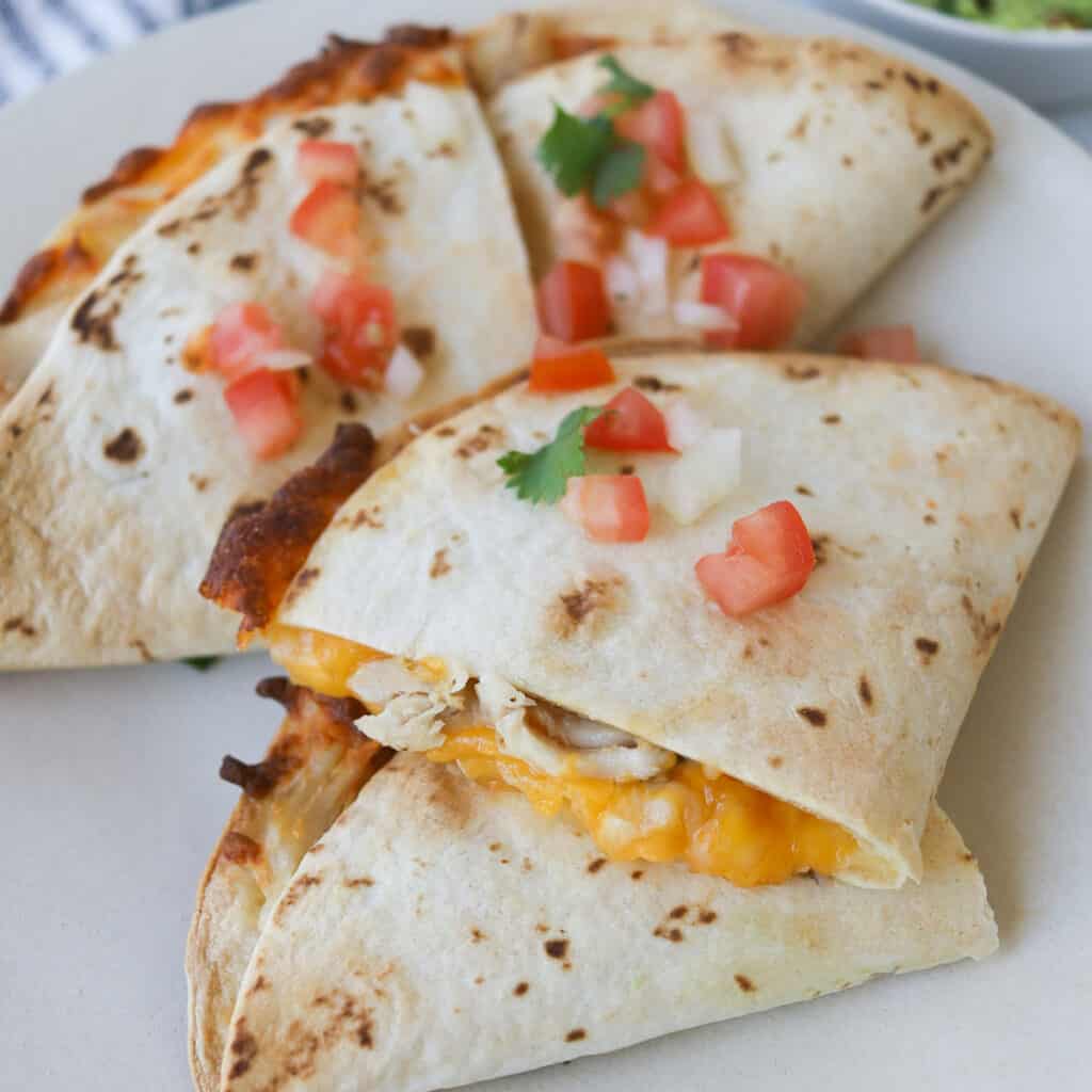 How to Make Chicken Cheese Quesadilla in the Air Fryer A Peachy Plate