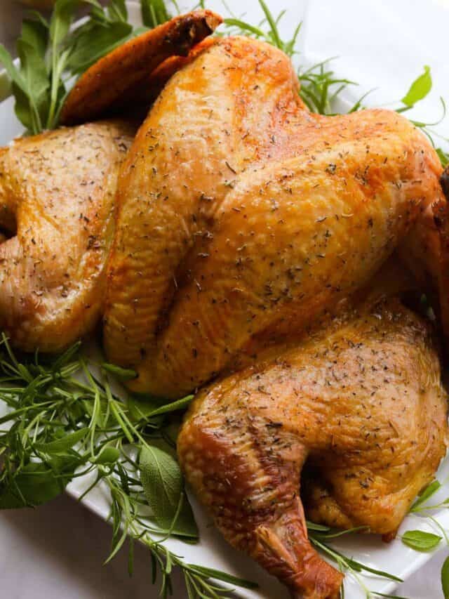 Dry Brined Spatchcocked Turkey