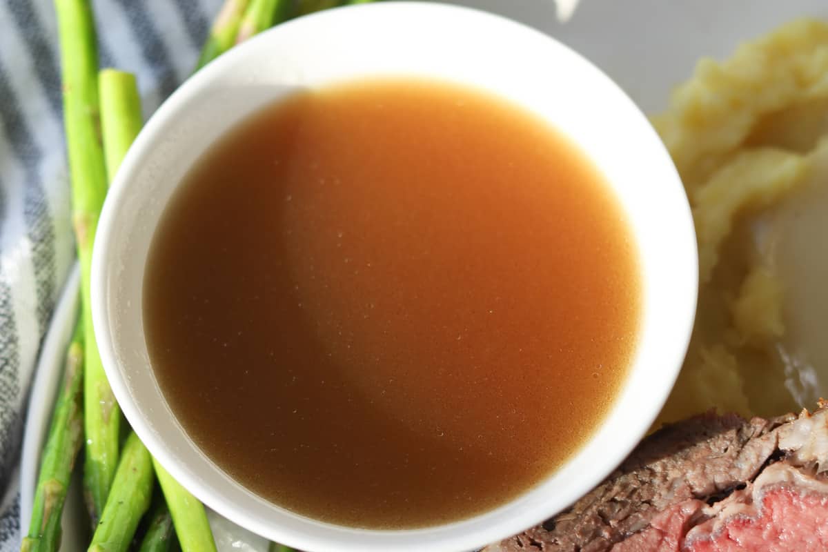 bowl with au jus