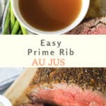 Au jus for with prime rib.