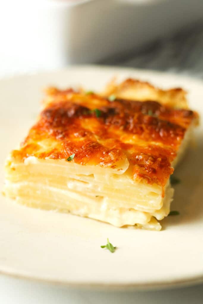 Scalloped Potatoes with Heavy Cream - A Peachy Plate