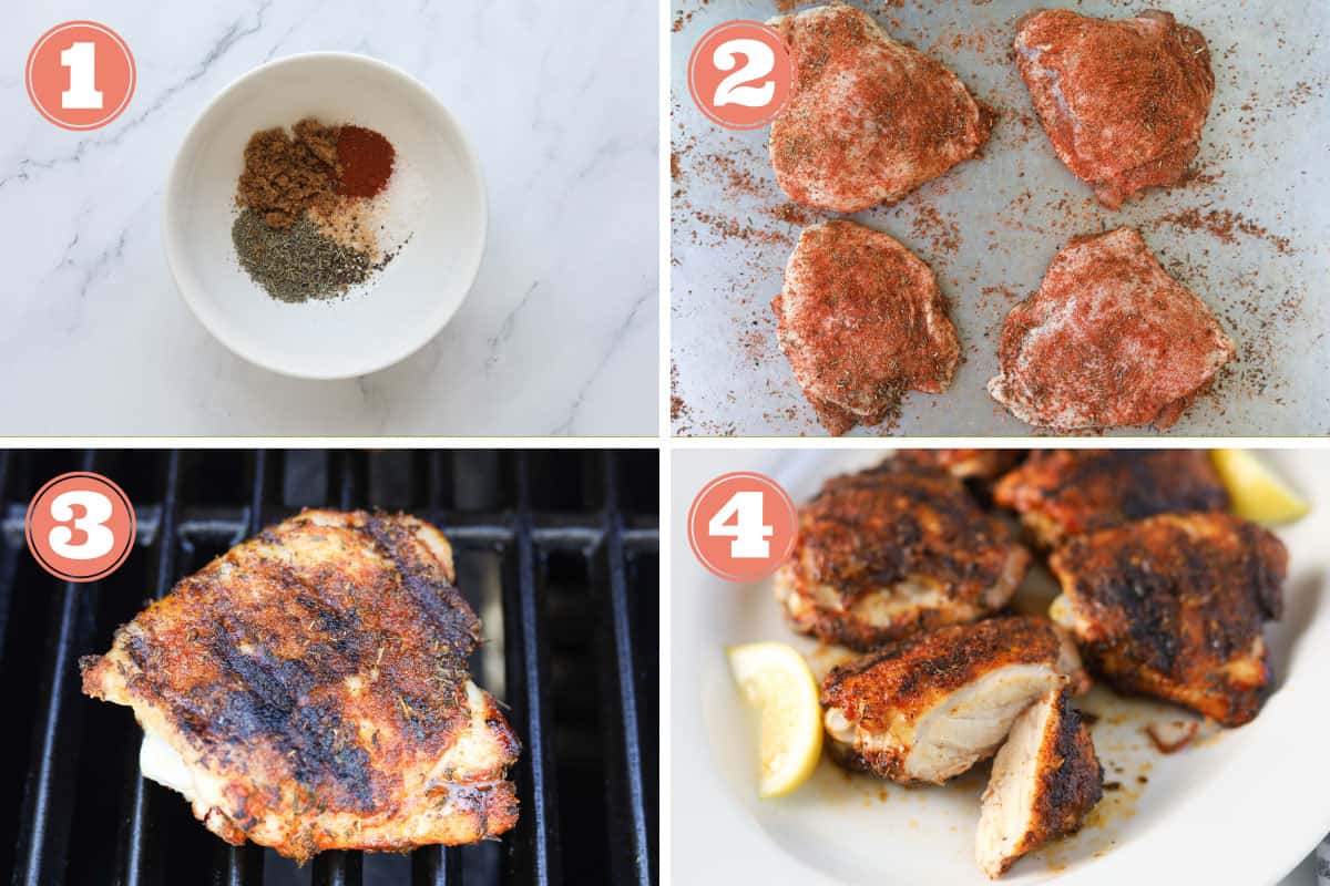 Steps on how to make seasoned grilled chicken.