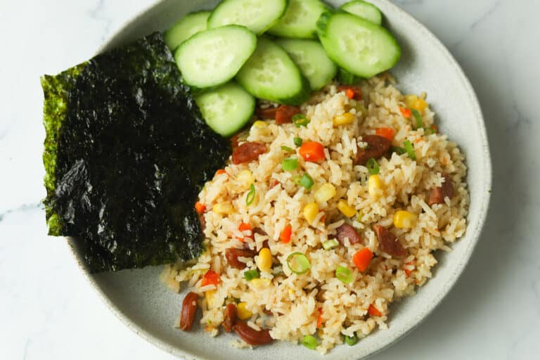 Easy Rice Cooker Fried Rice with Eggs A Peachy Plate