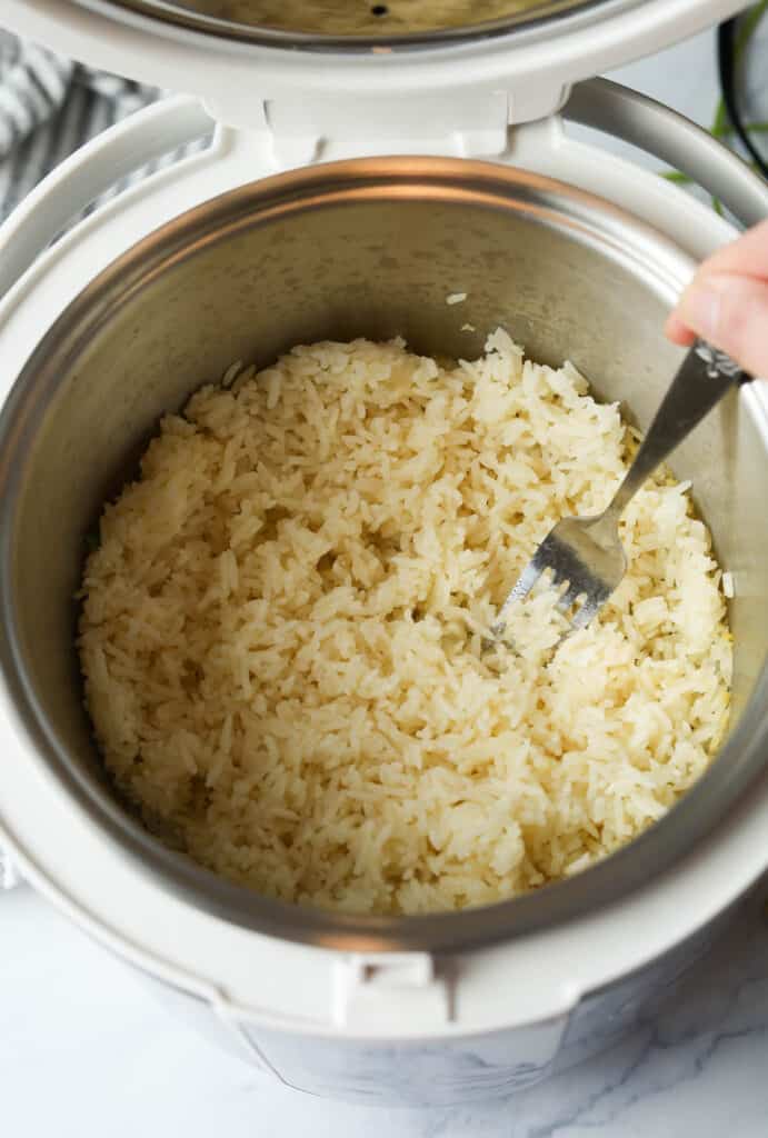 Rice Cooker Butter Garlic Rice A Peachy Plate