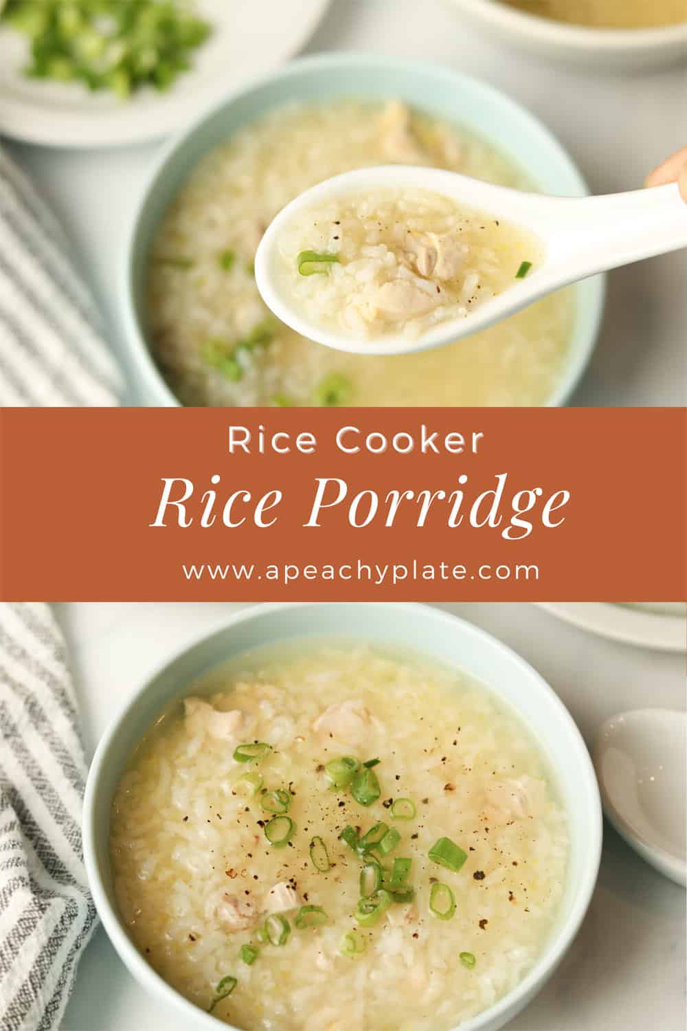 Rice Cooker Congee (Rice Porridge) – A Peachy Plate