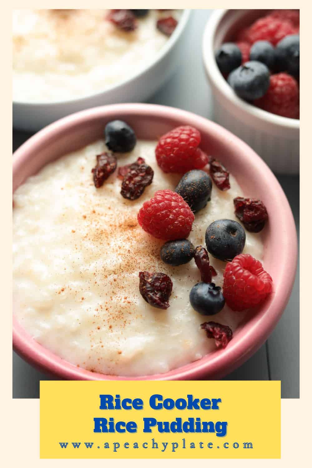 Easy Rice Cooker Mushroom Rice - A Peachy Plate