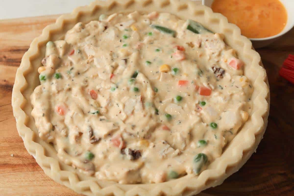 chicken pot pie with filling