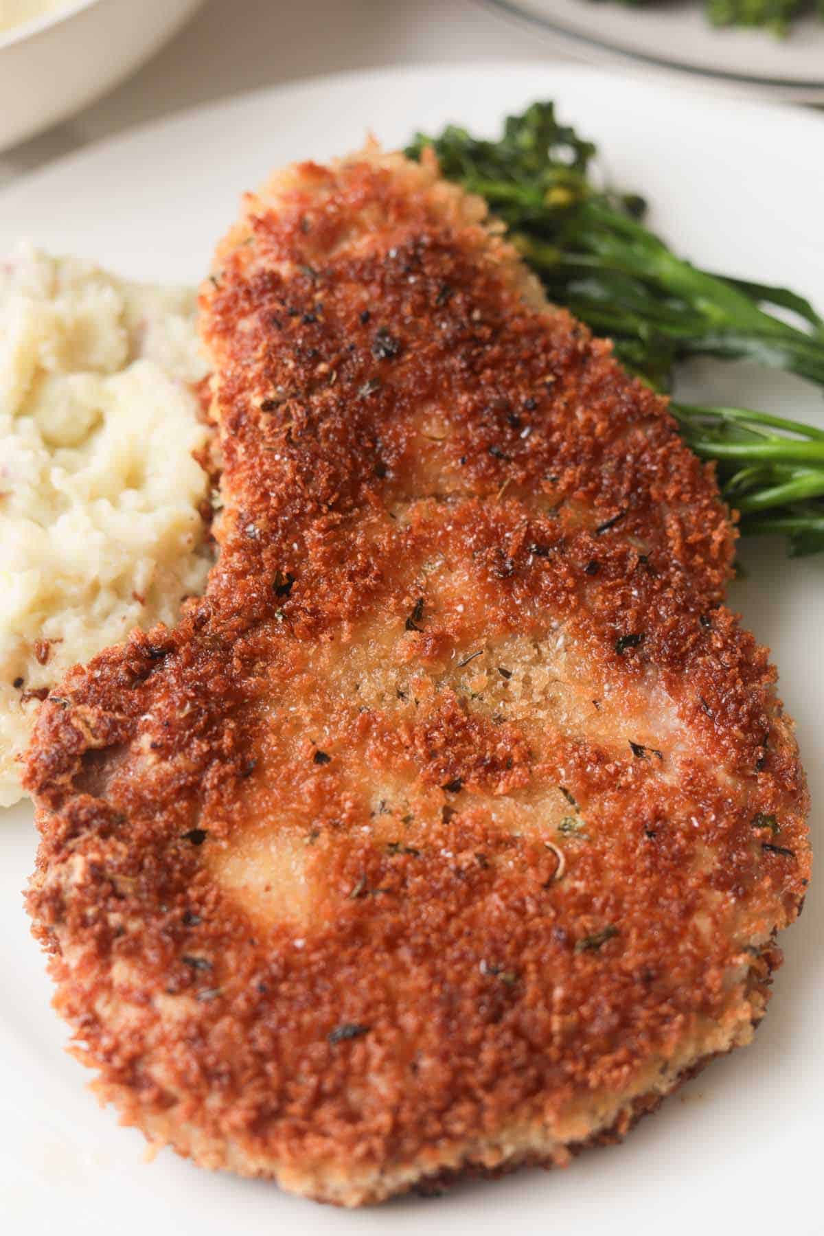 Breaded pork chop