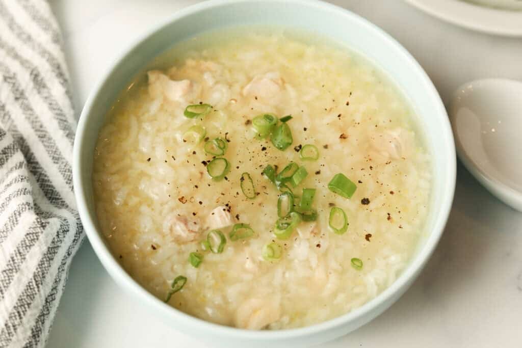 rice and chicken congee
