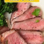 Sliced ribeye steak