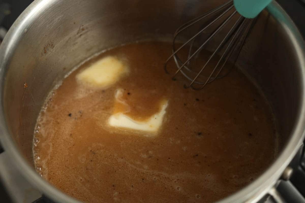 butter in gravy sauce.