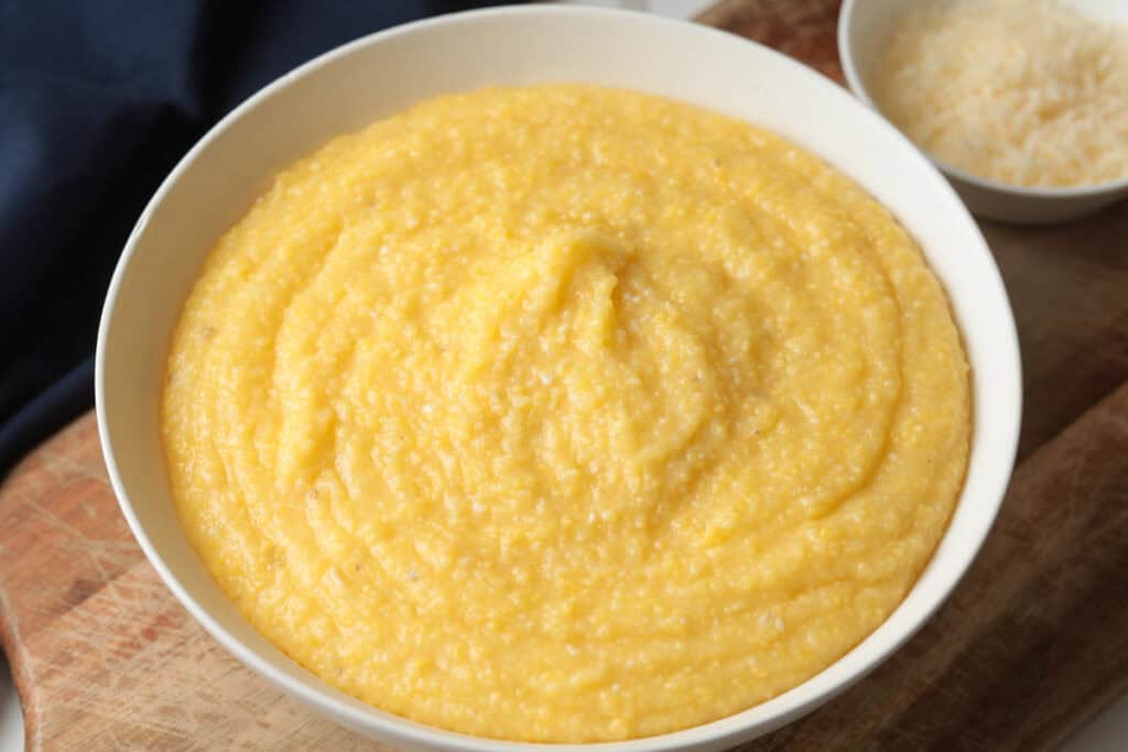 Rice Cooker Polenta (Easy and No Stir) - A Peachy Plate